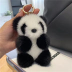 ZAKOL Cute Panda Plush Toy Keychain Cartoon Bag Pendant Accessories Car Key Chain Charm Ornaments Fashion Girls Gift