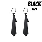 Unisex Ties Retro Silky Narrow Neck Tie Slim Smooth Women's Bow Tie Korean Style Simple Elegant All-match Trendy Students Tie