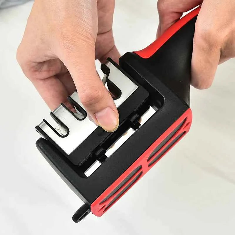 Knife Sharpener – Multi Functional Handheld Kitchen Sharpening Tool
