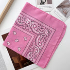 Unisex Men Women Bandana Hairband Cowboy Mens Biker Sports Headwear Wrist Hairwrap Paisley Head Wrap Square Scarf