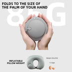 U-Shaped Inflatable Travel Pillow Portable Air Neck Support Cushion Comfortable Sleeping Press to inflate pillow neck pillow