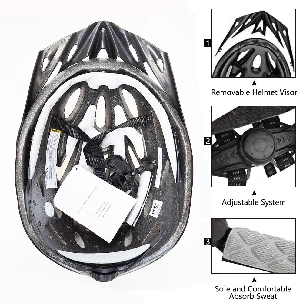 PMT Cycling Helmet Comfort Lining Lightweight Hollow Riding Safety Cap Head Protection Bicycle MTB Helmets Men Women Bike Helmet