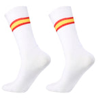 Aero Cycling Summer Anti Socks Whiteline Slip Silicone Socks Men Bicycle Sport Running Bike Socks Calcetines Ciclismo