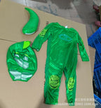 Kids Blue Anime Hero Costume – Pajama Suit with Mask