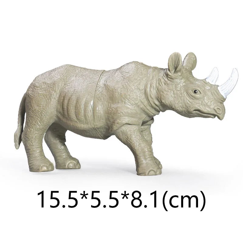NEW Wild Animal Zoo Tiger Kangaroo Elephant Snake Bear Deer Koala Squirrel Model Figurine Collecta Toy Figures Gift for Children