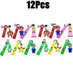 Super Mario Bros Action Figure keychain Cute Cartoon Character Toy Doll Model Decoration Kid Birthday Gift