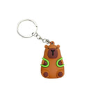 Creative Cute Capybara Keychains For Car Keychain Anime Cartoon Capibala Pendant  Women Doll Keyring Charm Holiday Gifts Jewelry