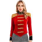 Women Circus Ringmaster Costume – Showman Tailcoat Jacket Outfit