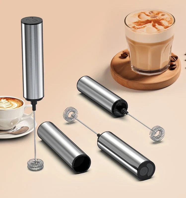 Rechargeable Milk Frother – Handheld Foam Maker & Drink Mixer