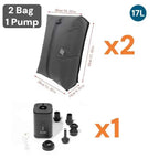 17L Vacuum Compression Bag with Air Pump Reusable Travel Clothing Storage Bag Compression Luggage Bag