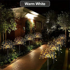 Solar Lights Outdoor Decorative Copper Wire 200 LED Firework Light Waterproof DIY Decorating Yard Garden Patio - Gardening Gifts