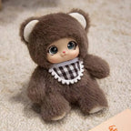 18cm Kawaii Animal Plush Toys – Cute Vinyl Face Rabbit, Bear & Sheep Pendant for Kids, Bag Charm & Gift for Animal Lovers