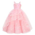 Girls Princess Dress Kids Elsa Anna Snow White Aurora Belle Rapunzel Peach Halloween Costume Children Birthday Party Clothes