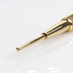 Facial Reflexology Massage Tool Retractable Acupuncture Pen Double Headed Spring Ear Care Tool Point Probe Pen Massager for Face