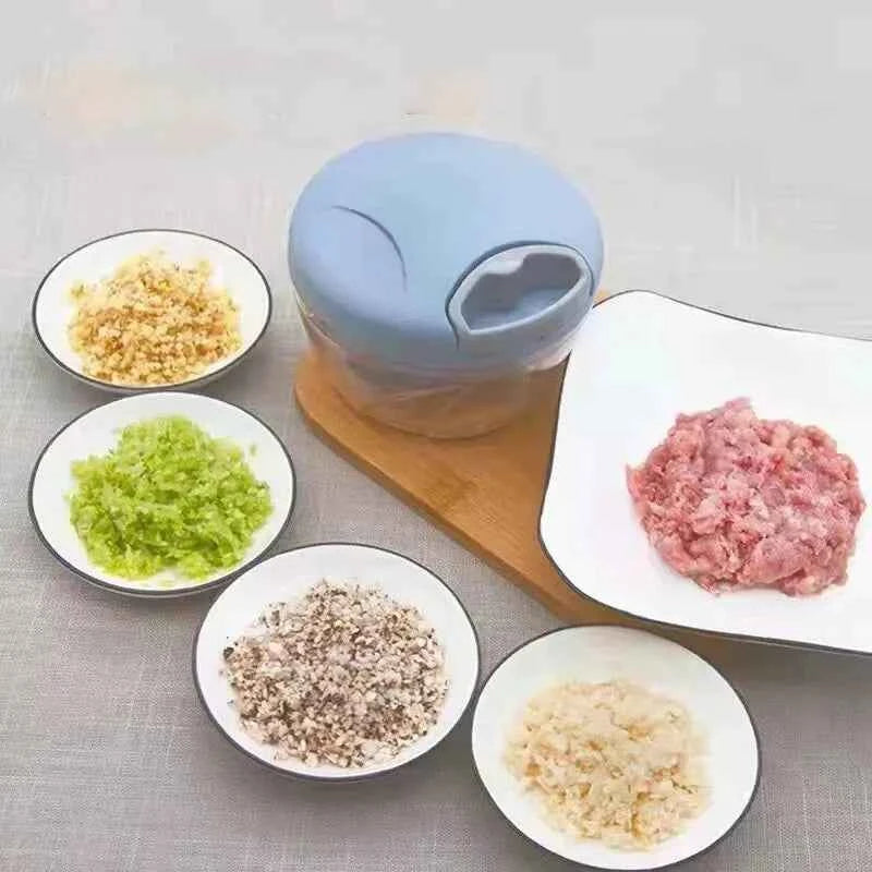 Home Kitchen Manual Ginger Grinder Garlic Mud Splasher Multifunctional Vegetable Cutter Handheld Meat Grinder Modern Minimalist