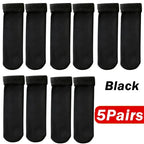 1/2/4/5Pair New Women Winter Thicken Warm Short Socks Thermal Cashmere Wool Socks Nylon Snow Velvet Boots Home Floor Calcetines