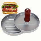 1PC Non-Stick Burger Press Patty Maker Metal Hamburger Mold for Beef Cheese Veggie Burger Making Suitable for BBQ Grill Cooking
