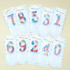1 PCS  Colored Building Block Shaped Digital Candle Cake Decoration 0-9 Birthday Baking Decoration Plugin