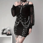 Women Sexy Body Chest Chain Jewelry  Waist Belt Belly Chains Festival Fashion Jewelry for Women Gothic Accessories
