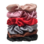 Satin Scrunchies Set for Women & Girls – 25/10/6 Pcs Elastic Hair Bands | Soft Silk Ponytail Holders & Fashion Hair Accessories