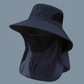 Summer Sun Hats UV Protection Outdoor Hunting Fishing Cap For Men Women Hiking Camping Visor Bucket Hat Neck Flap Fisherman Hat