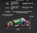 Shell-Ejecting Alloy Toy Pistol Set Stress Relief Fidget Sensory Toy Mini Finger Spinning Top EDC Desk Gadget Gift for Teen Boys