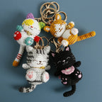 Exquisite Kitten Crochet Keychain Cute Cat Bag Charm