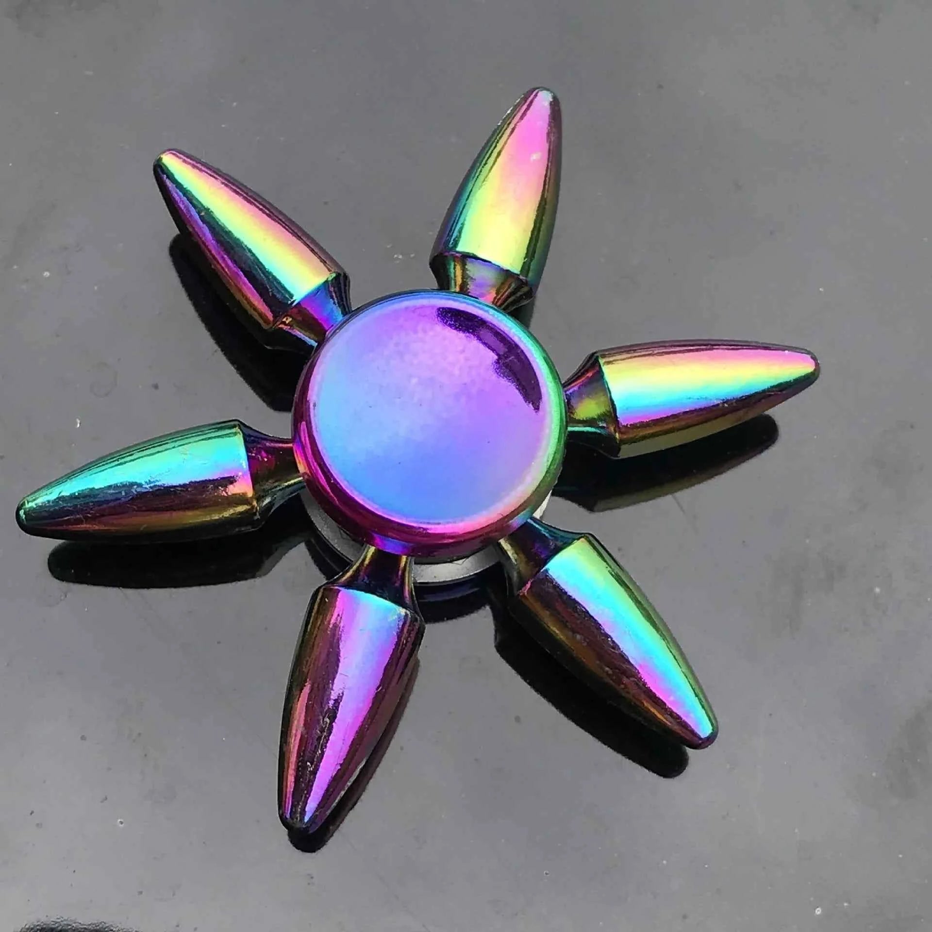 1 piece set colorful fidget spinner for adults zinc alloy stress relief toy office anxiety relief stress relief leisure gift