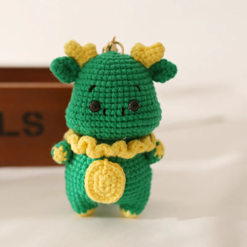Cute Rabbit Crochet Keychain Handmade Bunny Bag Charm