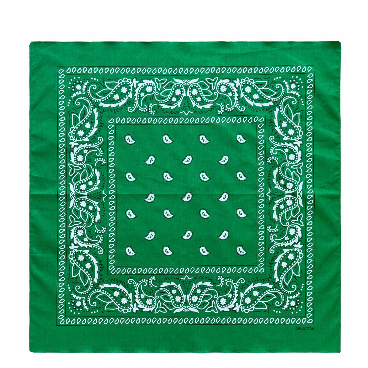 70CM Oversized Hip Hop Amoeba Cashew Cotton Square Bandana Scarf Headband Black Paisley Gifts For Men/Boys/Girls