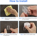 Multi-Purpose Hooks Adhesive Wall Hanging Mop Rack Broom Hanger Hook Kitchen Bathroom Organization Home Organizer Accessories