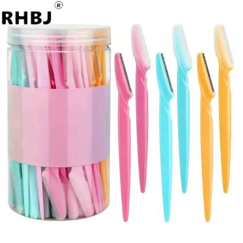 30 Pcs Eyebrow Razor For Women, Multipurpose Exfoliating Dermaplaning Tools And Facial Razor With Precision Cover,Safety Beauty