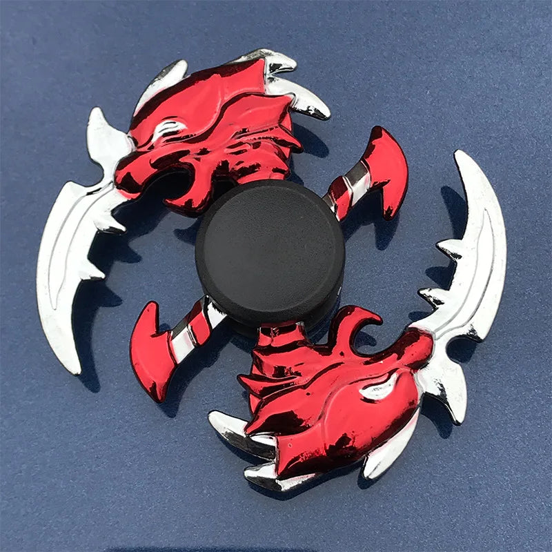 Colorful Zinc Alloy Fidget Spinner Smooth Bearing Hand Gyro Toy