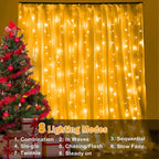 USB LED Curtain String Lights with Remote Control Bedroom Holiday Wedding Birthday Christmas Decor LED Fairy Garland Lamp