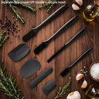 6-Piece Silicone Kitchenware Set with Spatulas and Oil Brush Kit