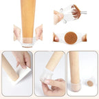 24/4pcs Chair Leg Caps Silicone Feet Protector Pads Furniture Table Covers Socks Plugs Cover Furniture Leveling Feet Home Decor