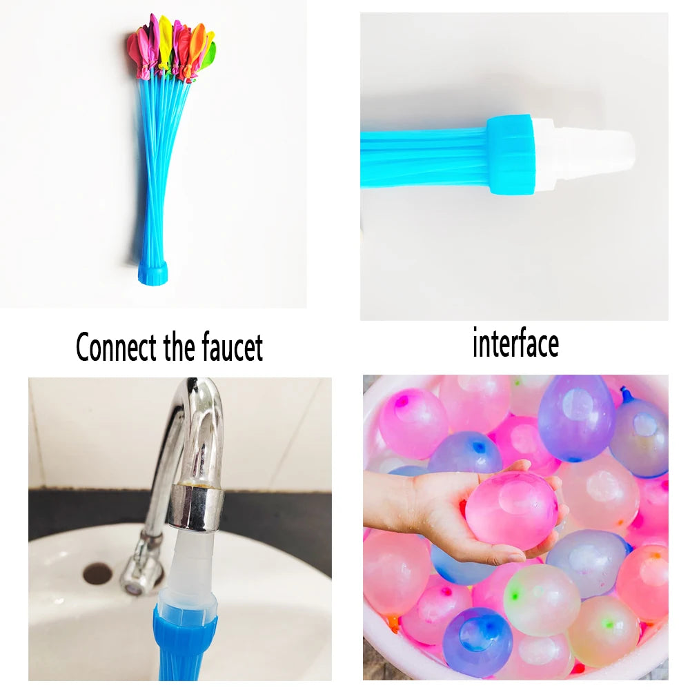 555/1111pcs Fast Water Filling Balloon Summer Entertainment Children's Beach Toys Water Projectile Festivals Party Water Balloon