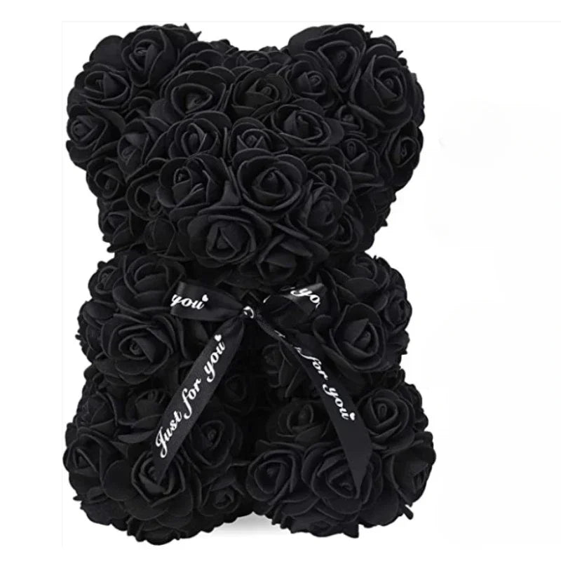 Artificial Flower Eternal Rose Teddy Bear for Mom Mother's Day Birthday Valentine's Day Anniversary Gifts &Artificial Room Decor
