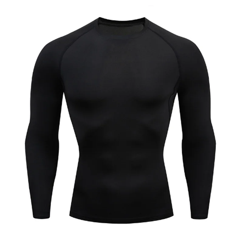 Compression Running Top Men Long Sleeve Shirt For Male Gym Clothing Quick Dry Sportswear Fitness Tee Training Workout Muscle Top
