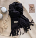 Luxury Winter Wool & Cashmere Pashmina Shawl Scarf for Women