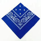 1-4Pcs Fashion Hip Hop Cotton Bandana Square Scarf 54cm*54cm Black Red Paisley Headband Printed For Women/Men/Boys/Girls