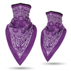 Men Women Bandanna Mask Sports Paisley Bandana Wrap Triangle Face Cover Ski Tube Scarf Fishing Hunting Hiking Neck Gaiter Shield