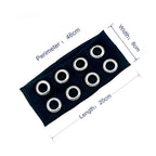 Punk Girl Hollowed Out Eyelets Wide Elastic Headband Stretchy Metal Rock Steampunk for Sports Headbands Hair Accessories