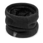 Warm Knitted Neck Gaiter for Men & Women – Thick Plush Winter Scarf, Windproof Tube Neck Warmer for Skiing, Running & Outdoor Sports