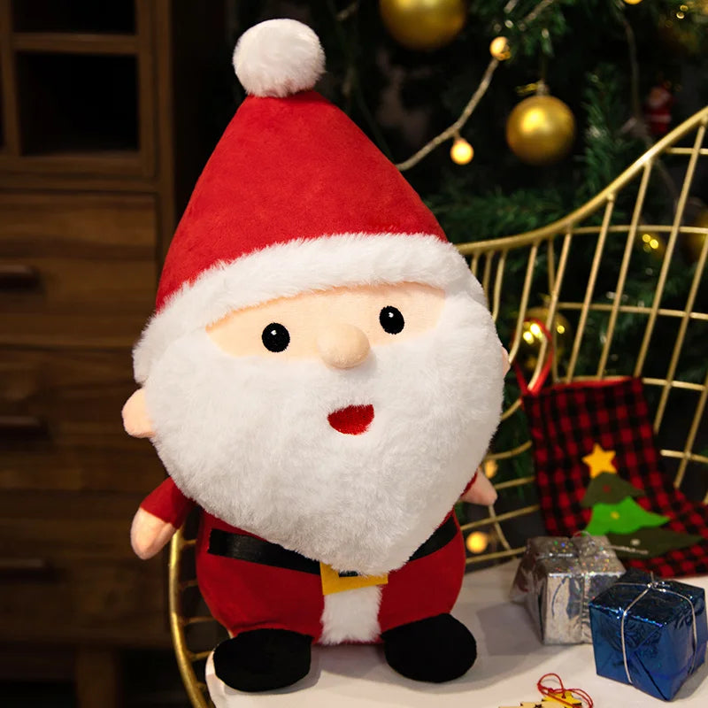 20CM Cute Christmas Series Doll Santa Claus Elk Plush Toy Stuffed Soft Snowman Deer Toys for Kids Girls Xmas Gift Decor Props