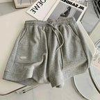 Women's Comfortable Loose Wide-legged Drawstring A Pants Slim Waist Slim Fit Casual Home Versatile Sports Shorts New