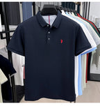 Men's 100% Cotton Polo Shirt – Short Sleeve Casual Golf & Business Shirt