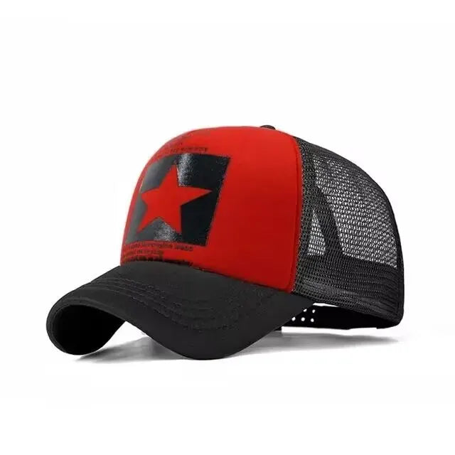 Fashion Mesh Snapback Baseball Cap for Casual Outdoor Comfort