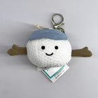 Golf Ball Plush Keychain, Grape Keychain, Jellyfish Plush toy, Hippopotamus, And Plush Elephant JC Bag Keychain