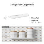 New DIY Pegboard Accessories Hanging Shelf Storage Hooks Wall Organizer No Punching Crafts Organization For Garage Kitchen Room